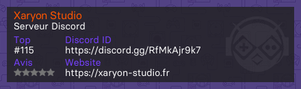 Xaryon Studio - Serveur Discord