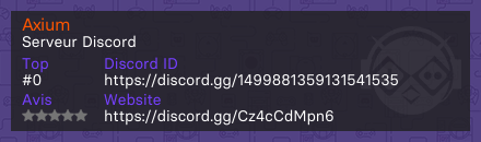 Axium - Serveur Discord