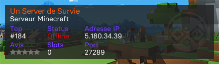 Un Server de Survie