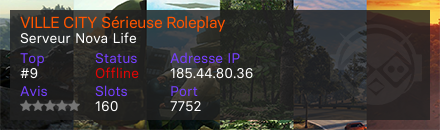 VILLE CITY Sérieuse Roleplay 
