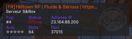 [FR/QC] HilltownRP | Fluide & Serious 