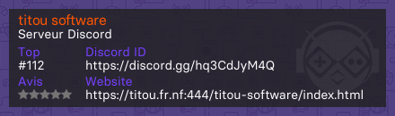 titou software - Serveur Discord