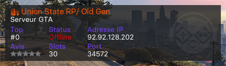 🌇 Union State RP/ Old Gen