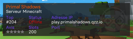 Primal Shadows