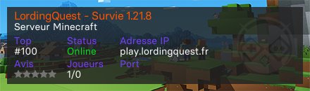 LordingQuest - Survie 1.21.8