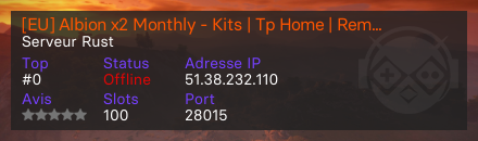 [EU] Albion x2 Monthly - Kits | Tp Home | Remove | No BP Wipe