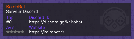 KaidoBot - Serveur Discord