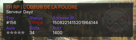 FR RP | L’ODEUR DE LA POUDRE 