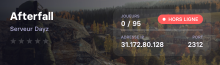 Afterfall - Serveur Dayz