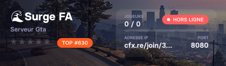 🌊Surge FA - Serveur GTA