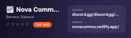 🌌 Nova Community - Serveur Discord