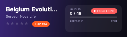 Belgium Evolution RP  - Serveur Nova Life