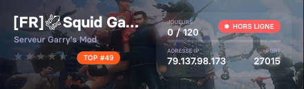 [FR]🦑Squid Game - La Créche | 15K start 💰 - Serveur Garry's mod