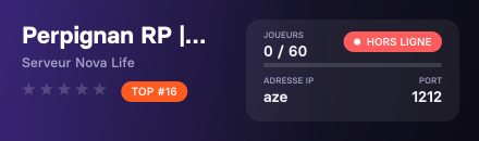Perpignan RP | 250K START | RECHERCHE STAFF ET PATRON