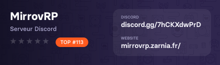 MirrovRP - Serveur Discord