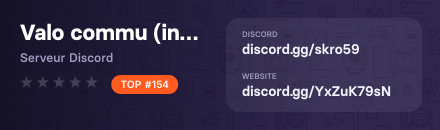 Valo commu (in work🛠) - Serveur Discord