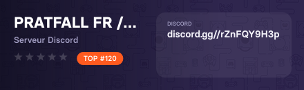 PRATFALL FR / France - Serveur Discord