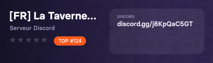 [FR] La Taverne Du Geek - Serveur Discord