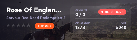 Rose Of England 1850 - Serveur Red Dead Redemption 2