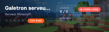 Galetron serveur Minecraft