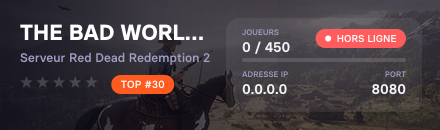 THE BAD WORLD™  ·  RDR II RP
