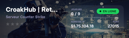CroakHub | Retake FR | !ws !knife !gloves