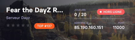 Fear the DayZ RP - Saison 1