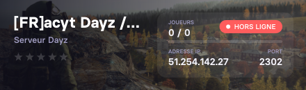 [FR]acyt Dayz / [PVE français]