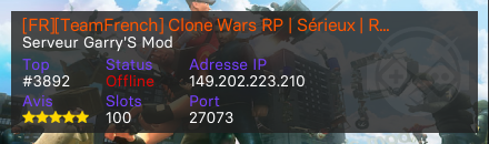 [FR][TeamFrench] Clone Wars RP | Sérieux | Recrutement [ON]