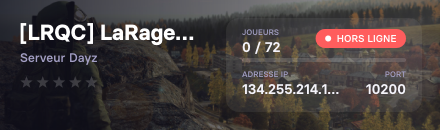 [LRQC] LaRageChernarus — PVE & Purge Mensuelle (Xbox / PC)