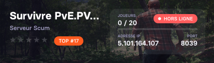 Survivre PvE.PVP.FR