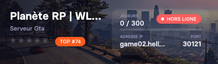 Planète RP | WL • Serious RP • FR