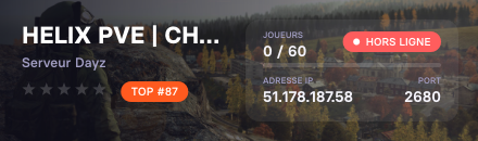HELIX PVE | CHERNARUS | PVE | BUNKER | ÎLE MODÉE