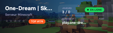 One-Dream | SkyBlock 100% FARM2WIN - COMMERCE - TRADE