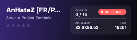 AnHateZ [FR/PVE HARD/PVP FUN/RP LEGER IMMERSIF]
