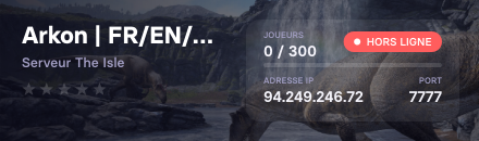 Arkon | FR/EN/DE/IT | x2 Growth | No Dead Food | Heal | Parks