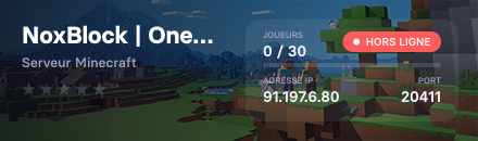 NoxBlock | OneBlock FR | 1.21.11