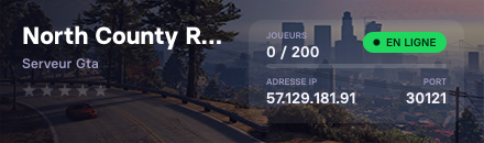 North County Roleplay (Phase de test)