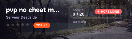pvp no cheat max loot admin serieux