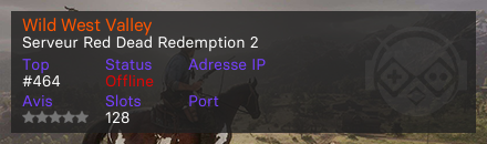 Wild West Valley - Serveur Red Dead Redemption 2
