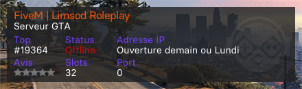 FiveM | Limsod Roleplay - Serveur GTA