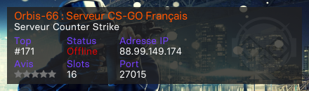 Orbis-66 : Serveur CS-GO Français - Serveur Counter Strike