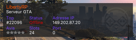LibertyRP - Serveur GTA