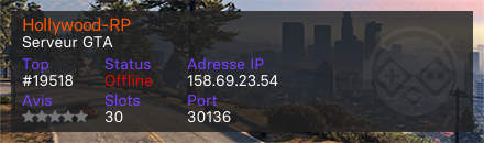 Hollywood-RP - Serveur GTA
