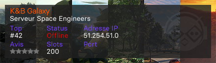 K&B Galaxy - Serveur Space Engineers