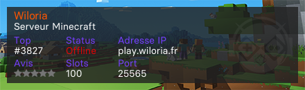 Wiloria - Serveur Minecraft