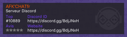 AFK'CHATfr - Serveur Discord