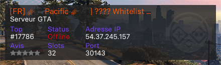 [FR] ☄️ Pacific ☄️  | ???? Whitelist ???? | ???? 20K DÉPART ???? | ???? https://discord.gg/7dJEPrK 
