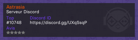 Astrasia - Serveur Discord