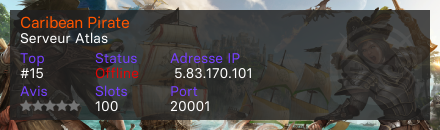 Caribean Pirate - Serveur Atlas